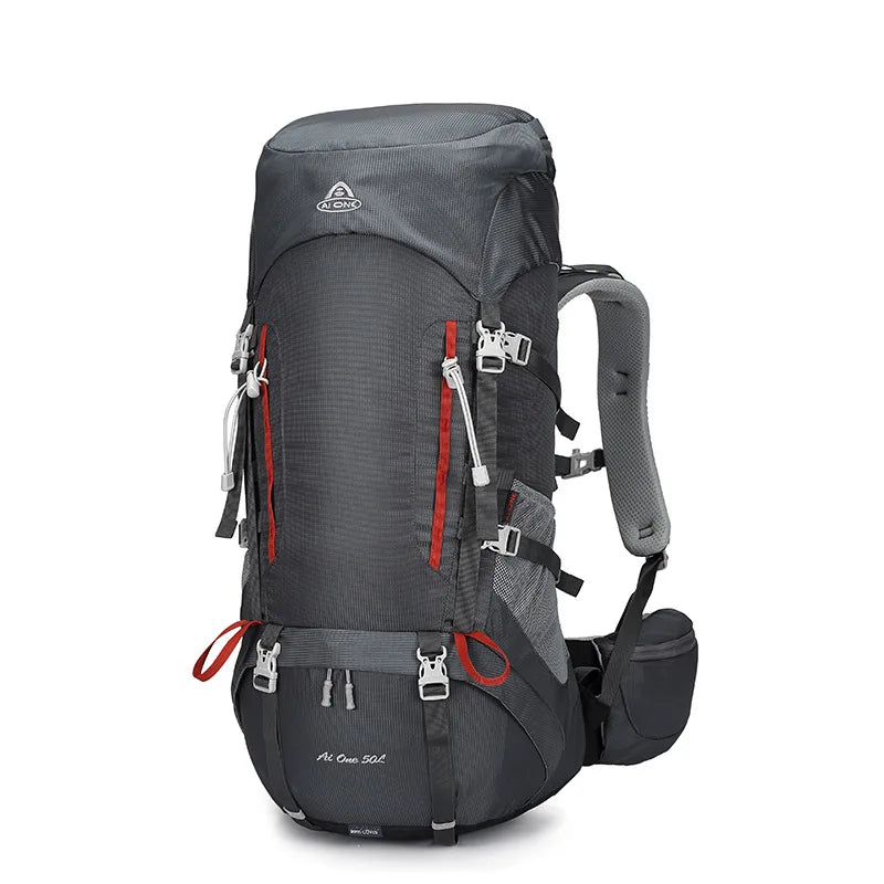 50L Outdoor Hiking Backpack Large Capacity Climbing Trekking Camping Bag, Durable Outdoor Backpack for Men Women Travel