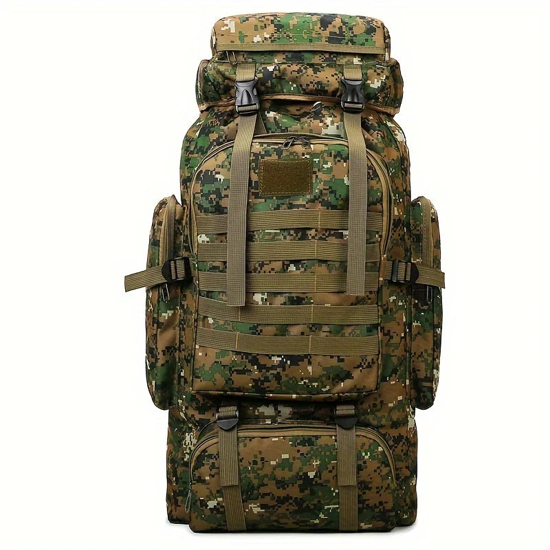 80L Military Camouflage Tactical Backpack Large Capacity Hiking Camping Travel Outdoor Molle System Assault Pack for Men