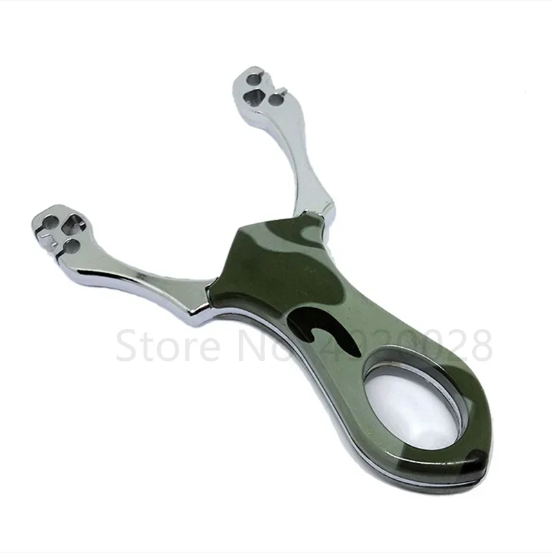 High quality Hunting Alloy Slingshot with Rubber Band High Precision Outdoor Hunting Shooting Catapult