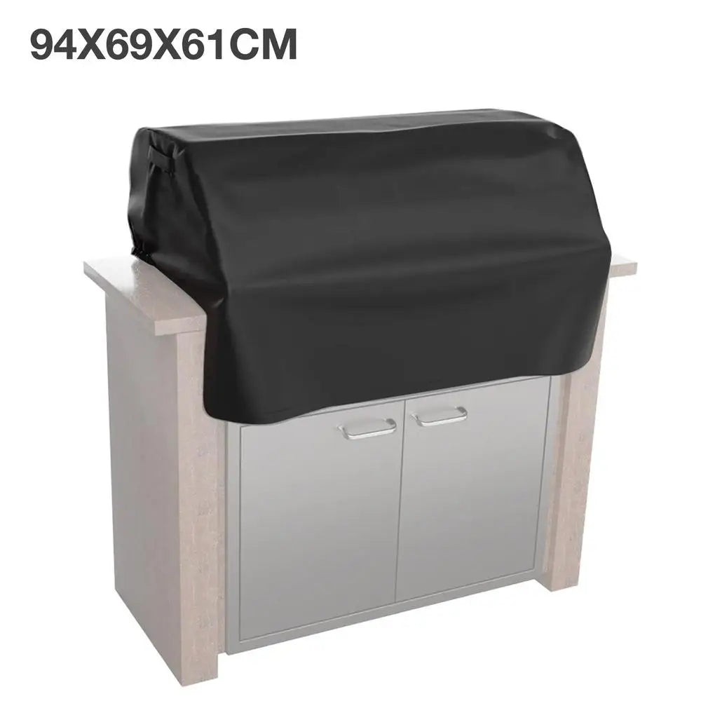 Waterproof Windproof Grill Covers For Built-In Barbecue Grill Top With Waterproof Coating Outdoor BBQ Grill Top Windproof Covers