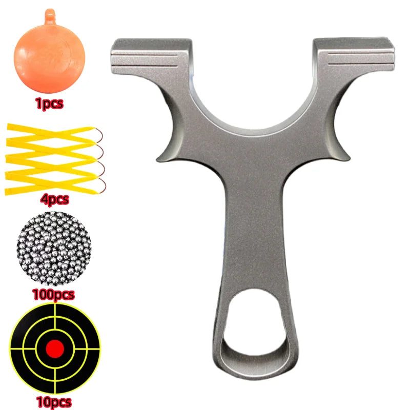 Professional Stainless Steel Slingshot With Rubber Band Bow Outdoor Shooting Game Precision Hunting Shooting Catapult new