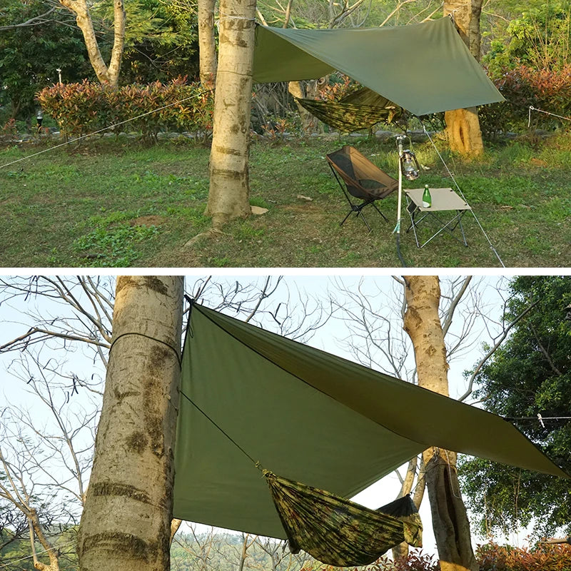 4.1x4.1m Large Camping Mat Hexagon Octagon Waterproof Ground Sheet Footprint Picnic Mat Big Tarp Awning Shade Beach Travel Mat