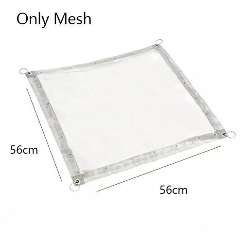 Outdoor Fire Pit Burning Rack Camping Stainless Steel Mesh Fireplace Foldable Stove BBQ Grill Patio With Replace Grilled Net