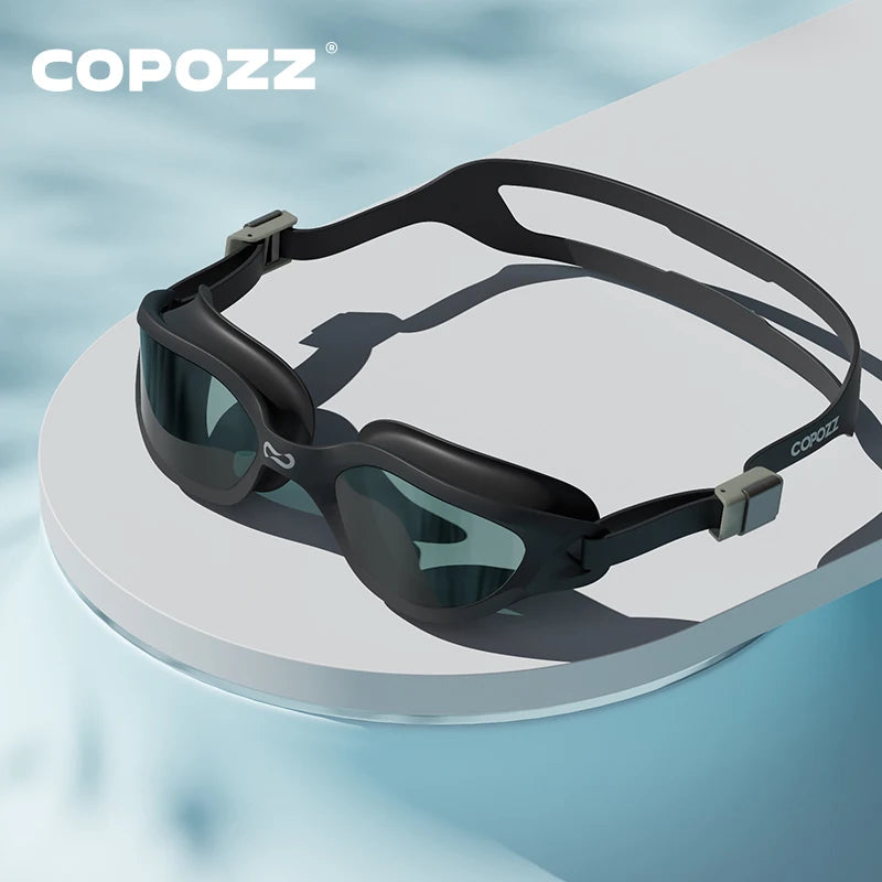 Copozz Swimming Goggles Waterproof VISTEX Anti Fog Mirrored Adjustable Silicone Swim Glasses Professional Swim Equipment Eyewear