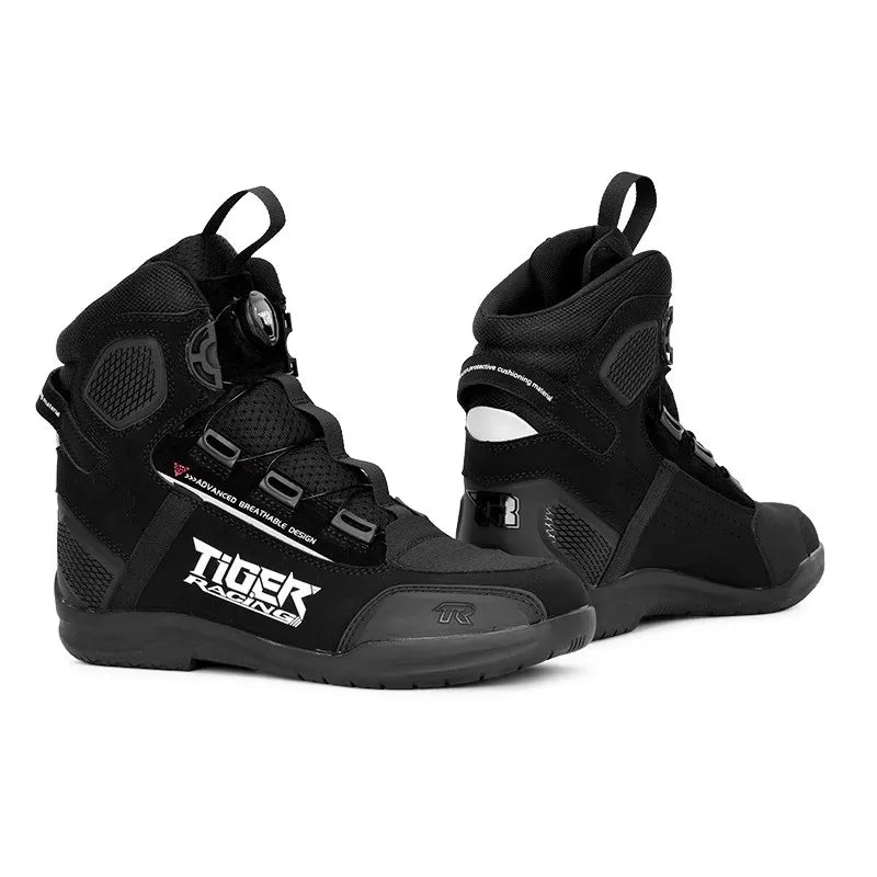 Tiger T1 Motorcycle Riding Shoes Long Protective Riding Boots Racing Shoes All Seasons Wear-resistant Anti Slip Motorcycle Boots