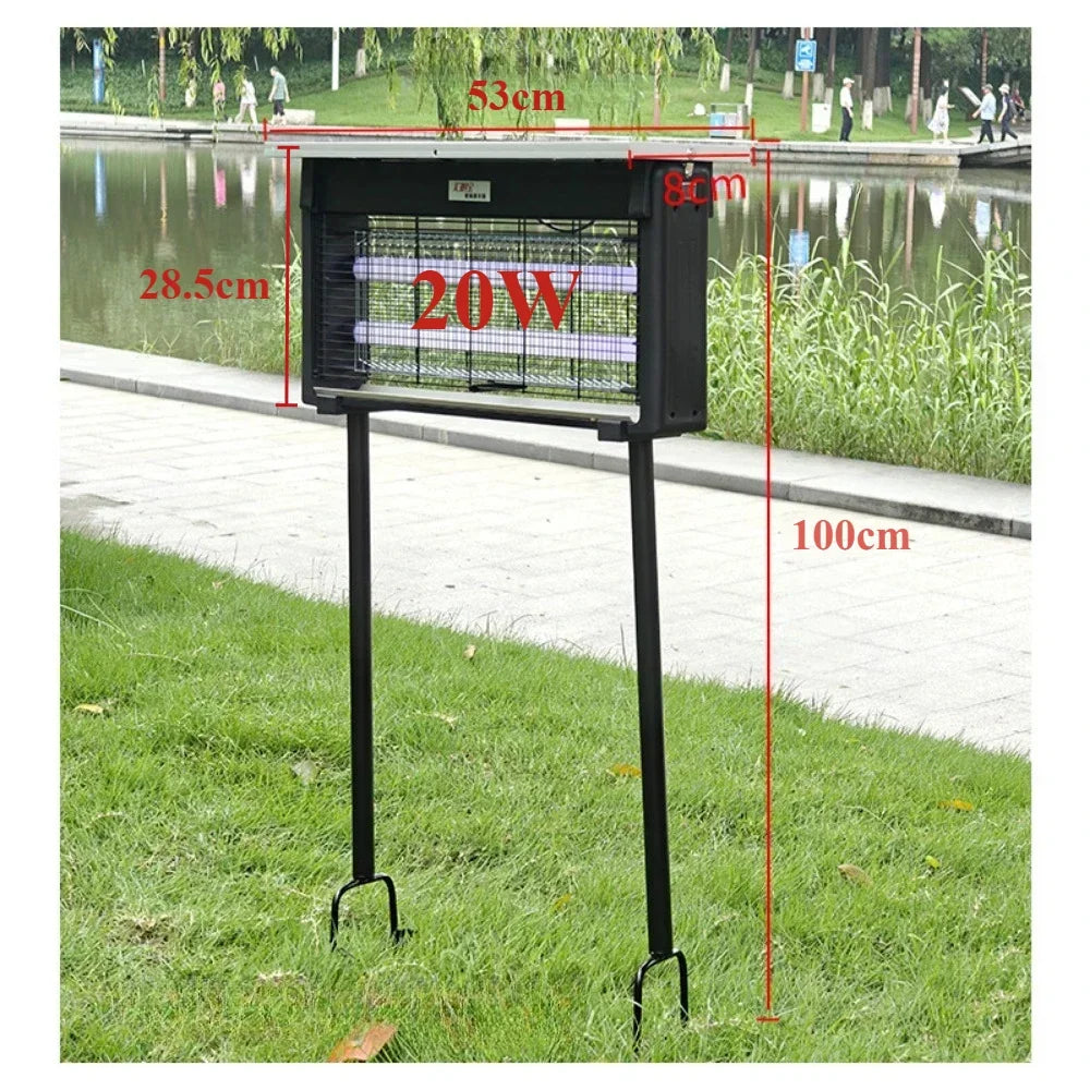 40W 6000mAh Battery Solar-Powered Mosquito Killer Light Source - Outdoor Waterproof Bug Zapper Ideal for Garden Patio & Camping