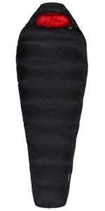 Lightweight Nylon Fabric 20 0 Degree Warm Mummy Sleeping Bag for Adults for Sports-Centered Camping Hiking Backpacking