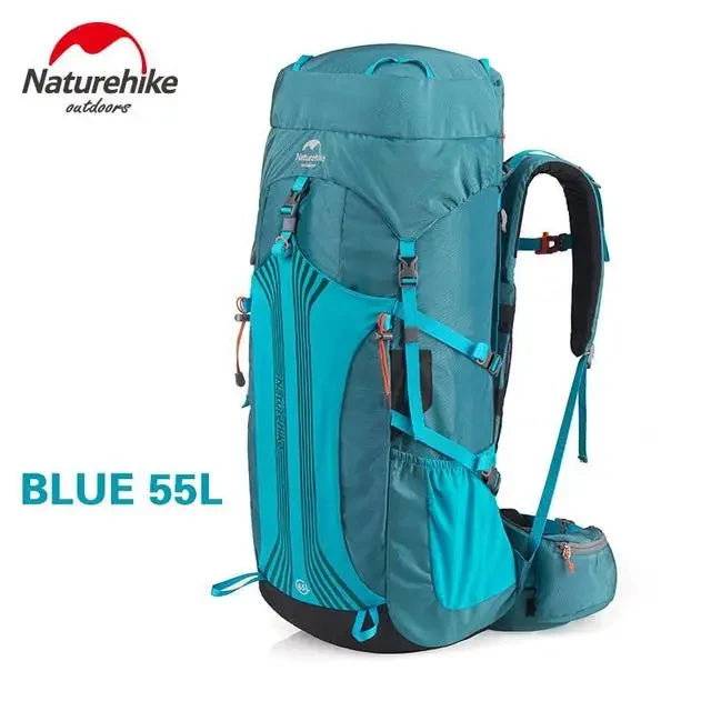 Naturehike Backpack Waterproof Rucksack 45L 55L 65L Big Knapsack Backpacking Camping Climbing Hiking Travel Bag With Rain Cover