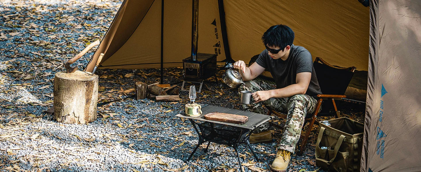 OneTigris Scarecrow Hot Tent Lightweight 2 Persons Shelter Tents with Stove Jack for Bushcrafters Survivalists Camping Hiking