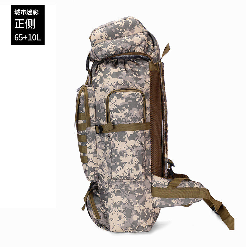 Men's 80L Large Hiking Mountaineering Backpack Climbing Hiking Backpack Camping Backpack Sport Outdoor Rucksack Bag