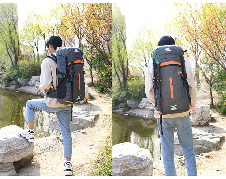 50L Travel Bag Camping Backpack Hiking Army Climbing Bags Trekking Mountaineering Mochila Large Capacity Sport Bag