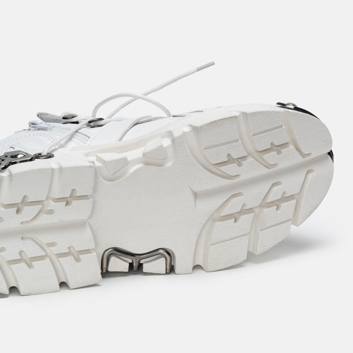 New Men's Gothic Skull Boots Black Women Shoes Designer Punk Metal Platform Walking Sneakers Skeleton Metal Buckles Ankle Boots