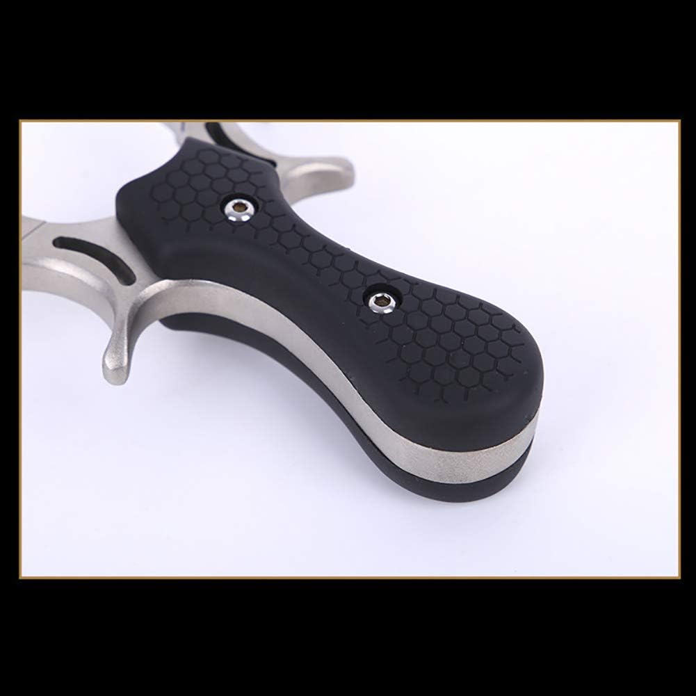 Hunting Catapult for Outdoor Exercise Slingshots for Adults with 3 Rubber Bands Fiber Optic Sight Sling Shot Accurate Shooting