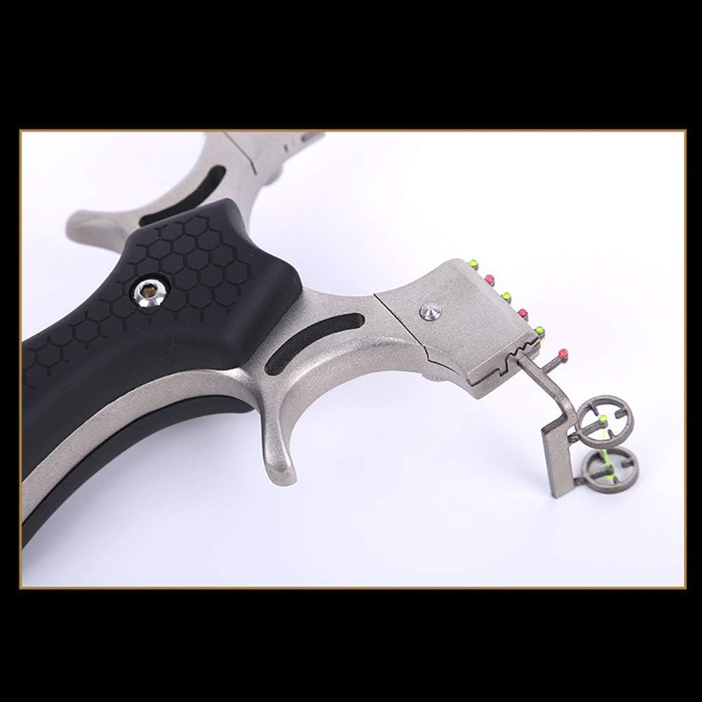 Hunting Catapult for Outdoor Exercise Slingshots for Adults with 3 Rubber Bands Fiber Optic Sight Sling Shot Accurate Shooting