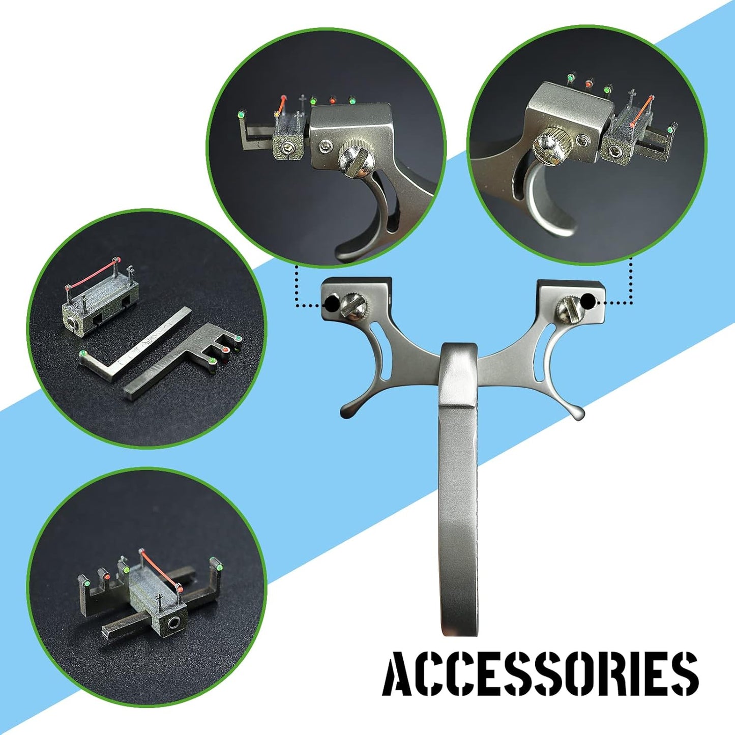 1 Set Powerful Metal Hunting Slingshot Competition-Grade Outdoor Sling Shot High-Power  Outdoor Hunting Sports