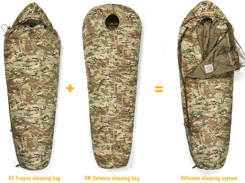 Army-40℃  Force Defence Modular Sleeping System 4 Season Waterproof Cold Weather Military Tactical Sleeping Bag