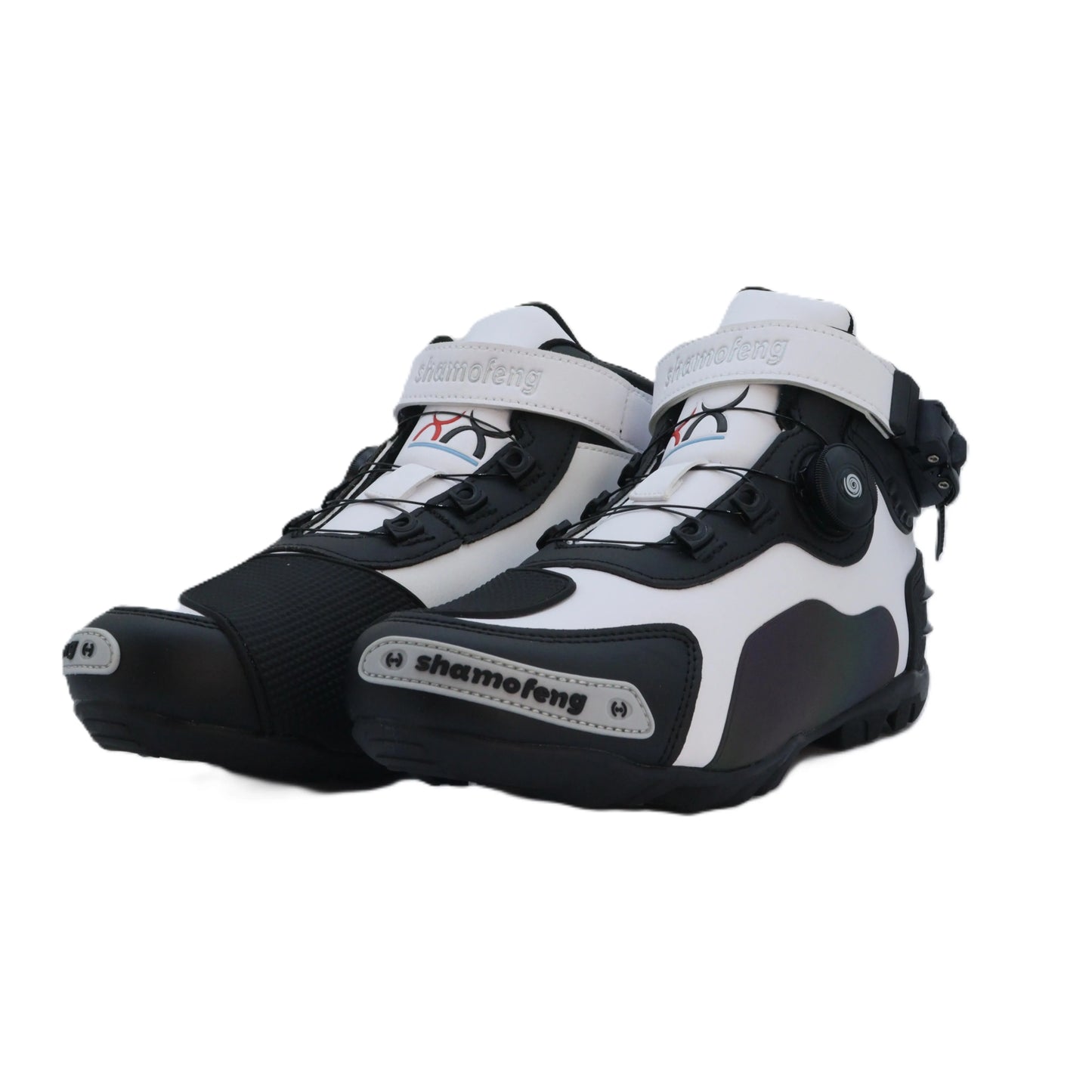 White Motorcycle Boots Men Leather Motos Breathable Anti Slip Wear-Resistant Riders Boots Motorbike Racing Ankle Shoes