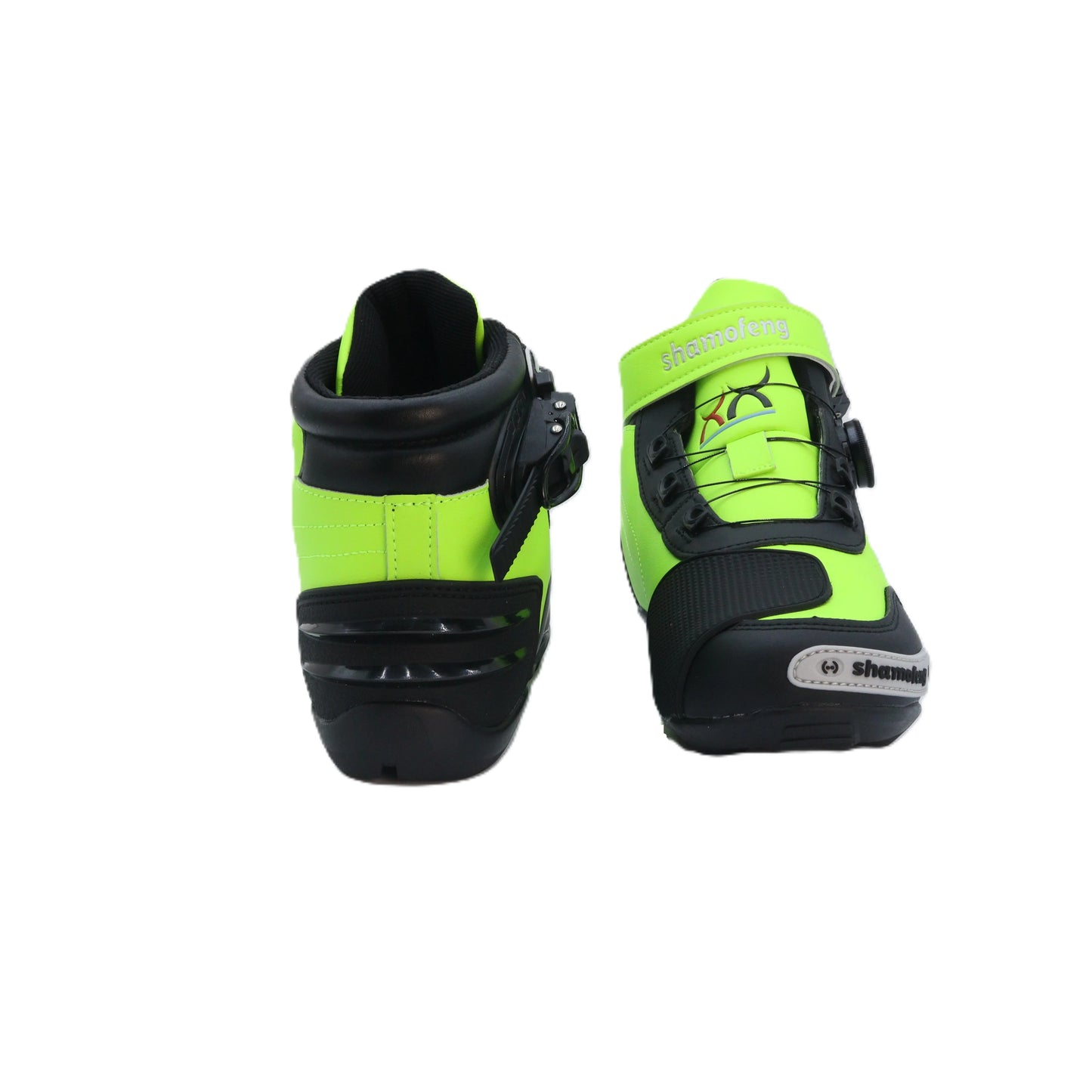 Green Motorcycle Boots Men Protective Boots Leather Breathable Shock-absorbing Waterproof Motorcycle Cross-country Shoes Protect