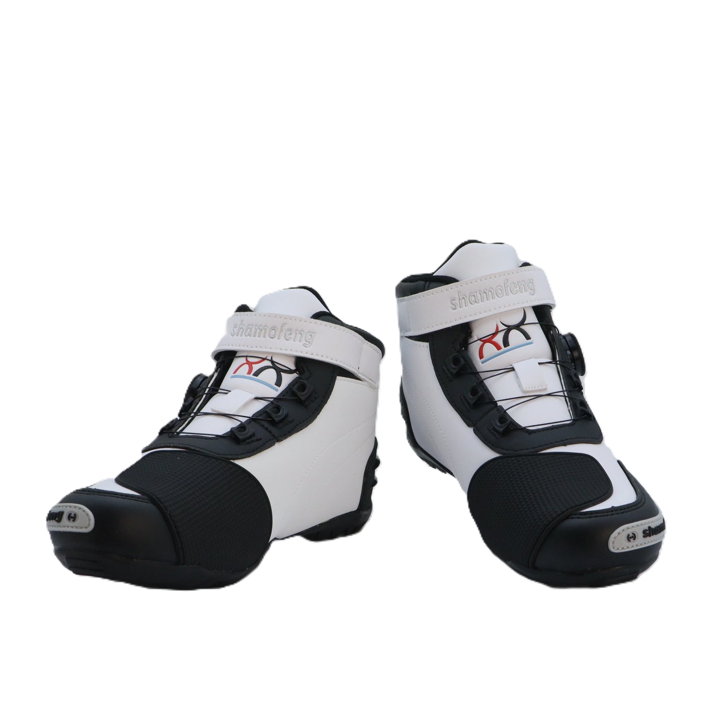 White Motorcycle Boots Men Leather Motos Breathable Anti Slip Wear-Resistant Riders Boots Motorbike Racing Ankle Shoes
