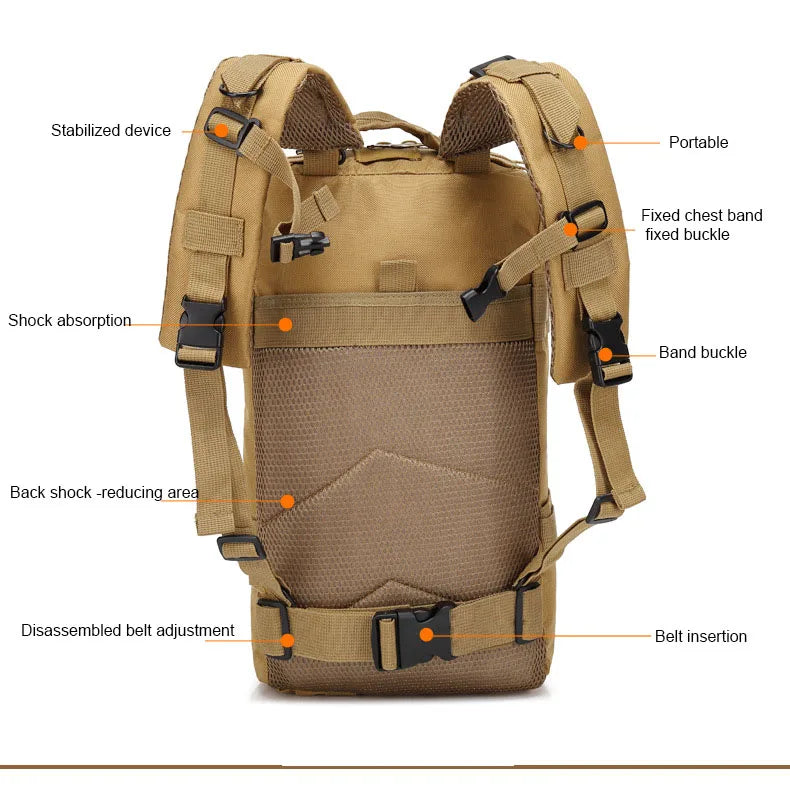Army Tactical Backpack for Men 30L/50L Travel Camping Bag 1000D Military Hiking Supplies Sports Trekking Climbing Waterproof bag