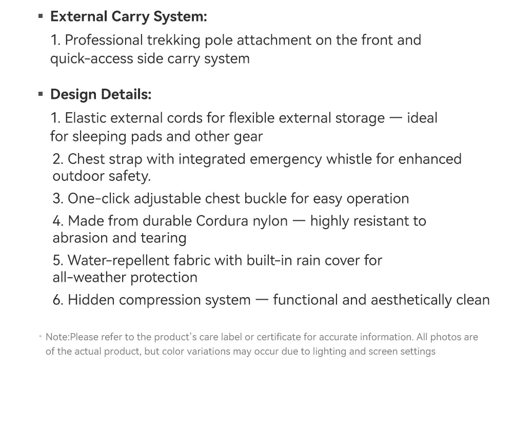 KAILAS Foothill 45L Large Capacity Hiking Backpack Lightweight  Durable Women Men Outdoor Climbing Bags KA2453004