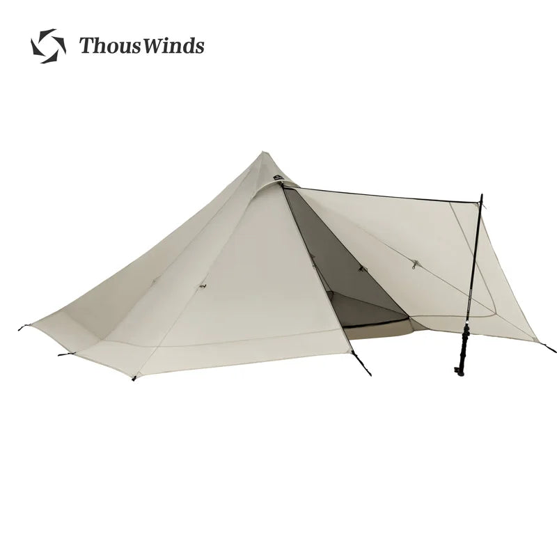 Thous Winds Capricorns 2 Person Tent Ultralight Hiking Tent Trekking Poles Tent 15D Ripstop Nylon Both Side Silicon Outdoor Tent