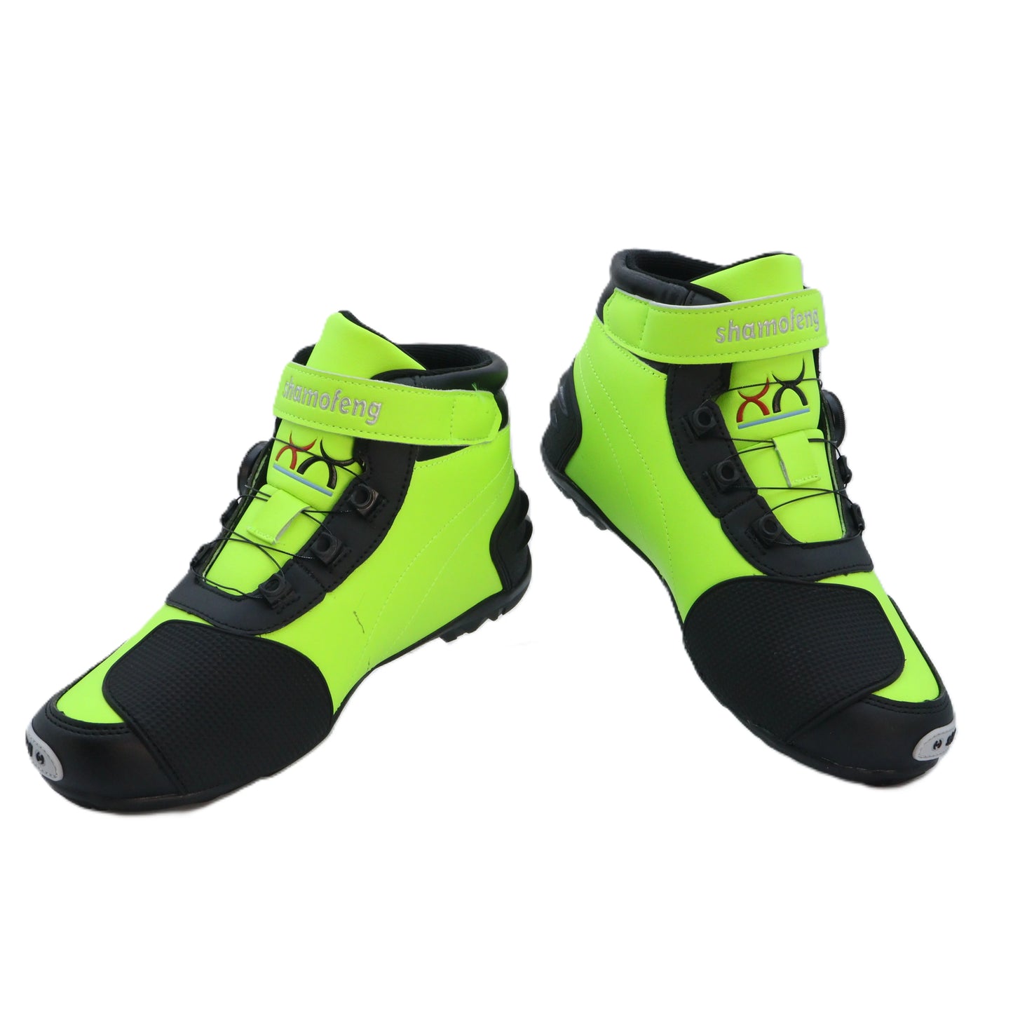 Green Motorcycle Boots Men Protective Boots Leather Breathable Shock-absorbing Waterproof Motorcycle Cross-country Shoes Protect