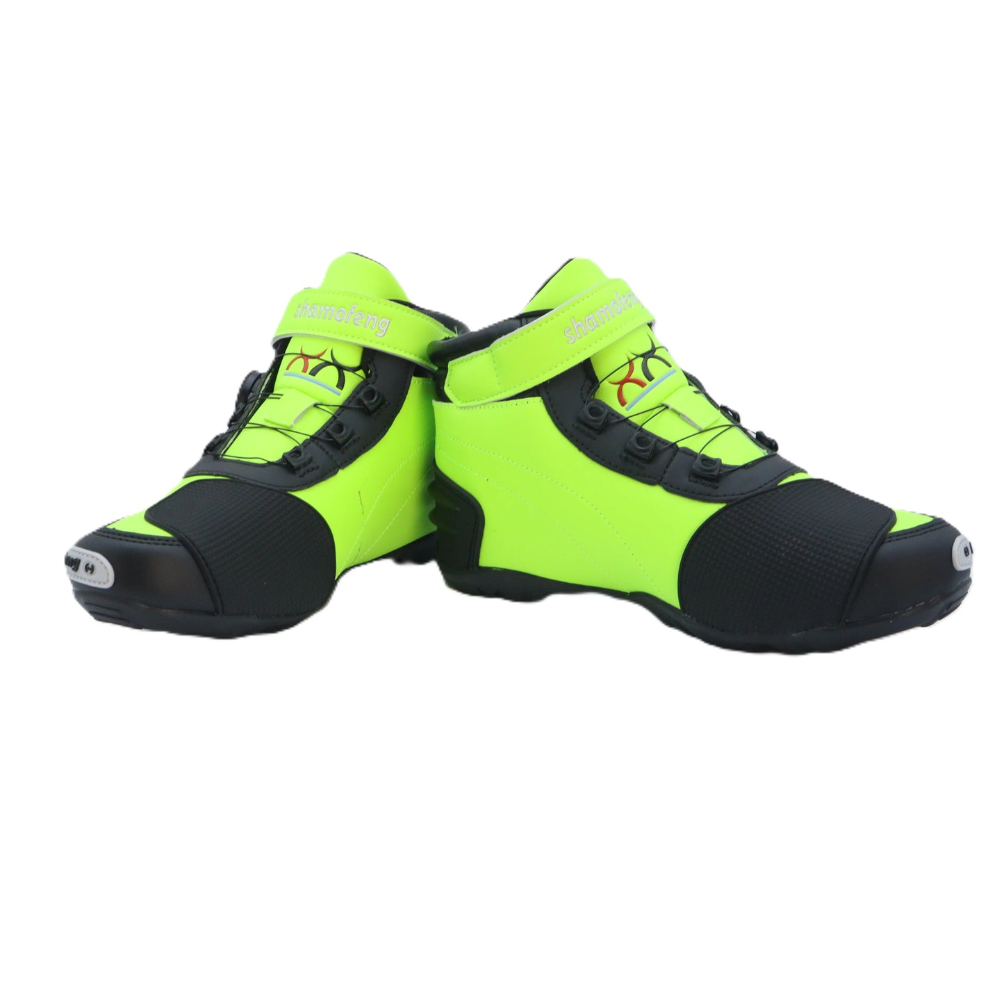 Green Motorcycle Boots Men Protective Boots Leather Breathable Shock-absorbing Waterproof Motorcycle Cross-country Shoes Protect