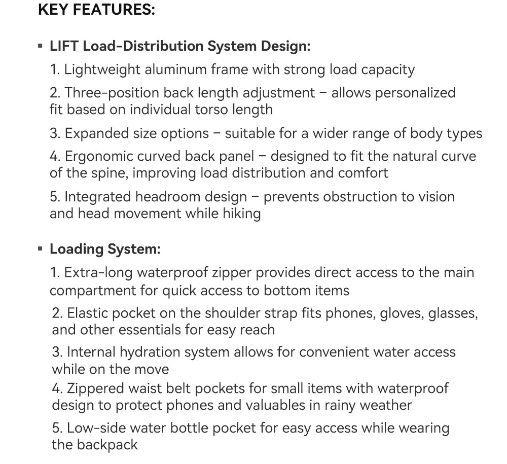 KAILAS Foothill 45L Large Capacity Hiking Backpack Lightweight  Durable Women Men Outdoor Climbing Bags KA2453004