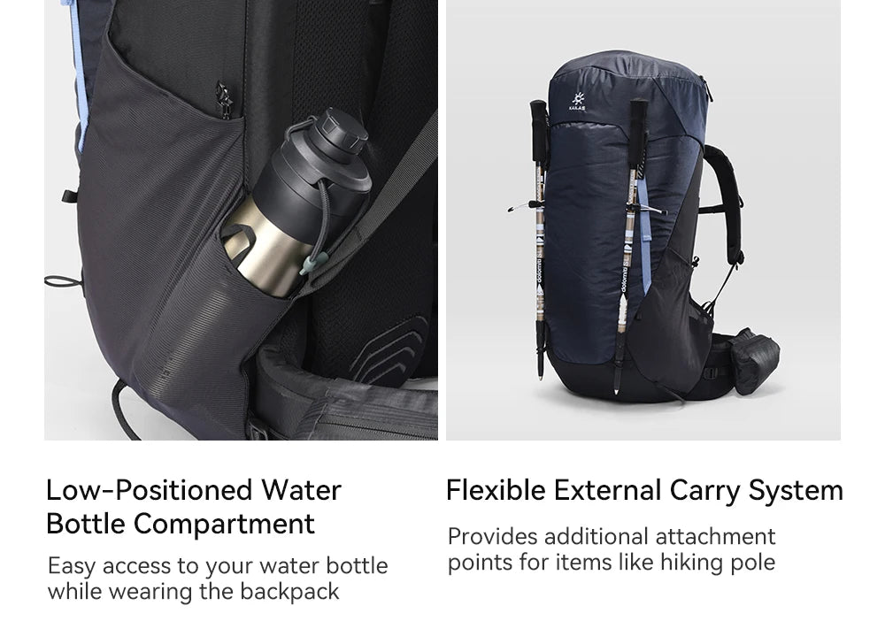 KAILAS Foothill 45L Large Capacity Hiking Backpack Lightweight  Durable Women Men Outdoor Climbing Bags KA2453004
