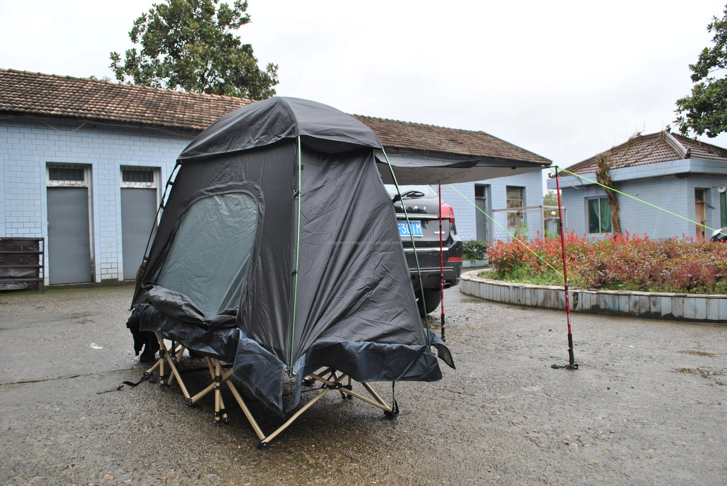 Cot Tent,Camping Tent,Backpacking Tent,3 Way Tent,Solo Tent,1 Person,Quick Setup,CZ-336 Camping tent build on cot or use alone