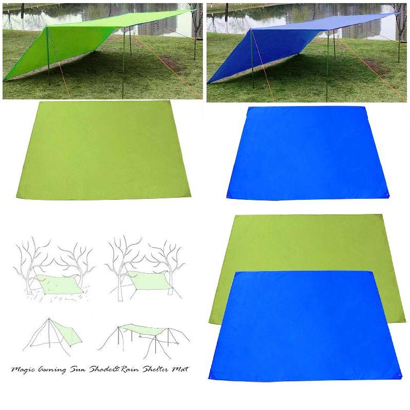 Waterproof Oxford Cloth Picnic Mat Canopy Tent Tarp Awning Sun Shade Rain Shelter Beach Camping Picnic Pad Moisture-proof Mat