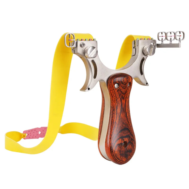 sling shot Stainless steel + wooden slingshot catapult hunting with rubber band outdoor shooting game catapult