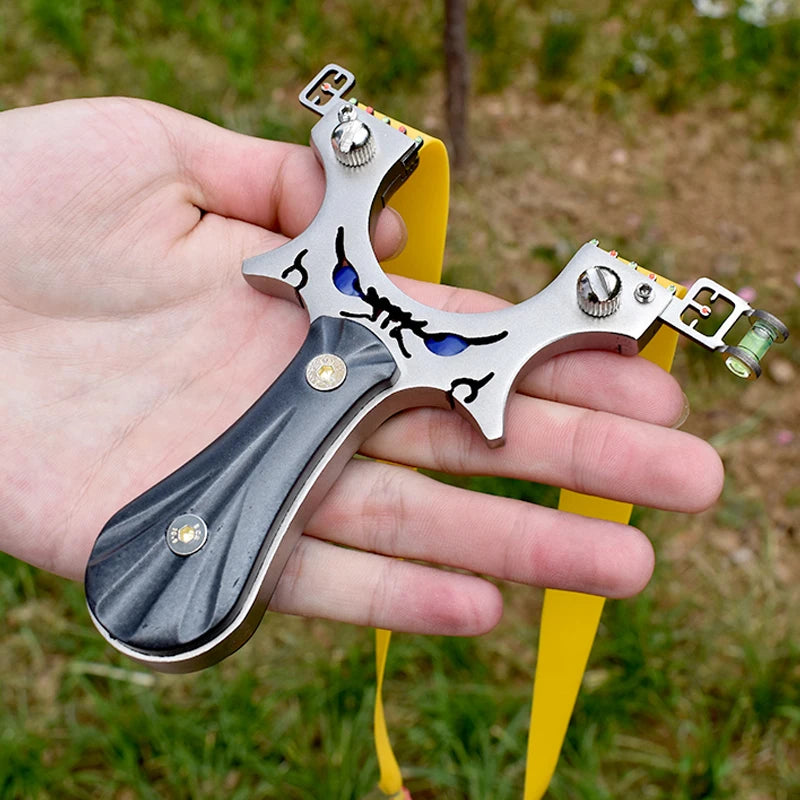 Professional Hunting Slingshot Stainless Steel Material Horizontal Sighting Mini Slingshots Catapult Sports Shooting Equipment