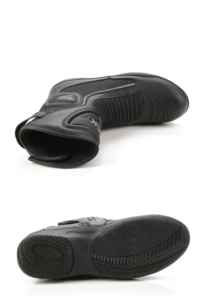 ARCX Motorcycle Boots Waterproof Motorcyclist Quilted Boots Men Winter Motorboats Motorcycle Supplies Unisex Leather Moto Shoes