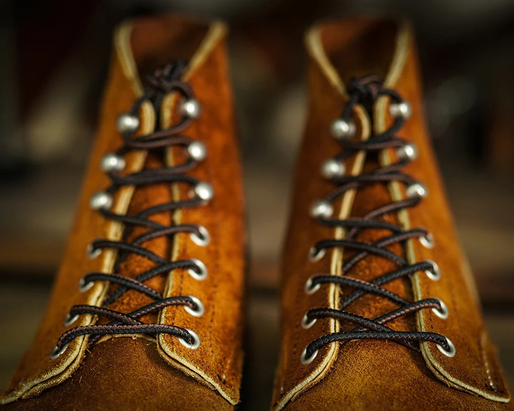 Durable Goodyear-Welted Stitchdown Rugged Style Work Boots Heritage Genuine Leather Moctoeboots Red For Men 1907 Shoes