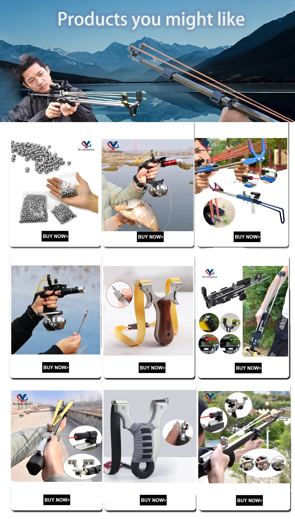 Hunting Slingshot Stainless Steel Bow Head + Wooden Handle Catapult with Rubber Band  for Outdoor Sports Entertainment Toys