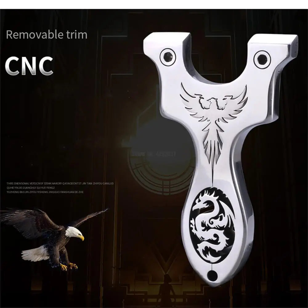 Outdoor Professional Hunting Slingshot Shooting Game Catapult High Quality Stainless Steel Catapult Rubber Band Slingshot Set