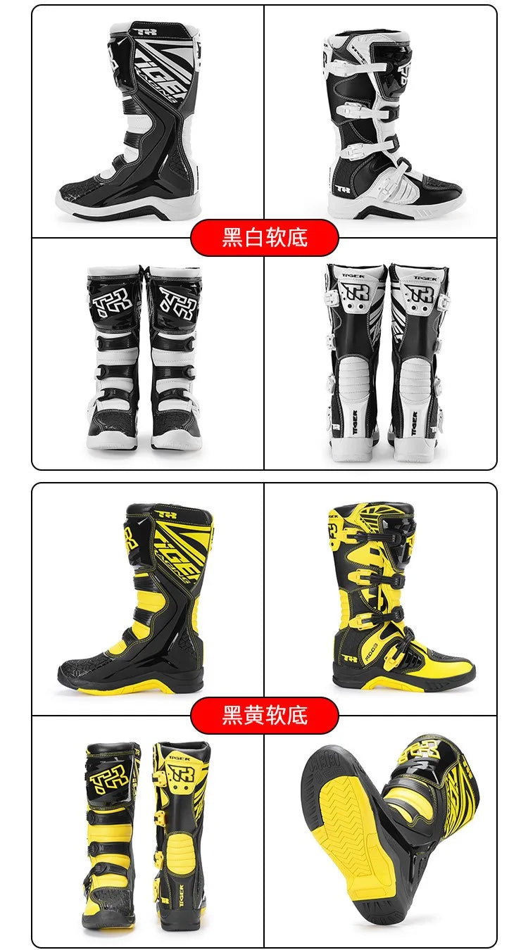 2021 NEW Motorcycle Enduro Motocross Boots Riding Mx Moto Cross Botas Motorbike Motorboats Shoes Racing Men's MTB Downhill Boots