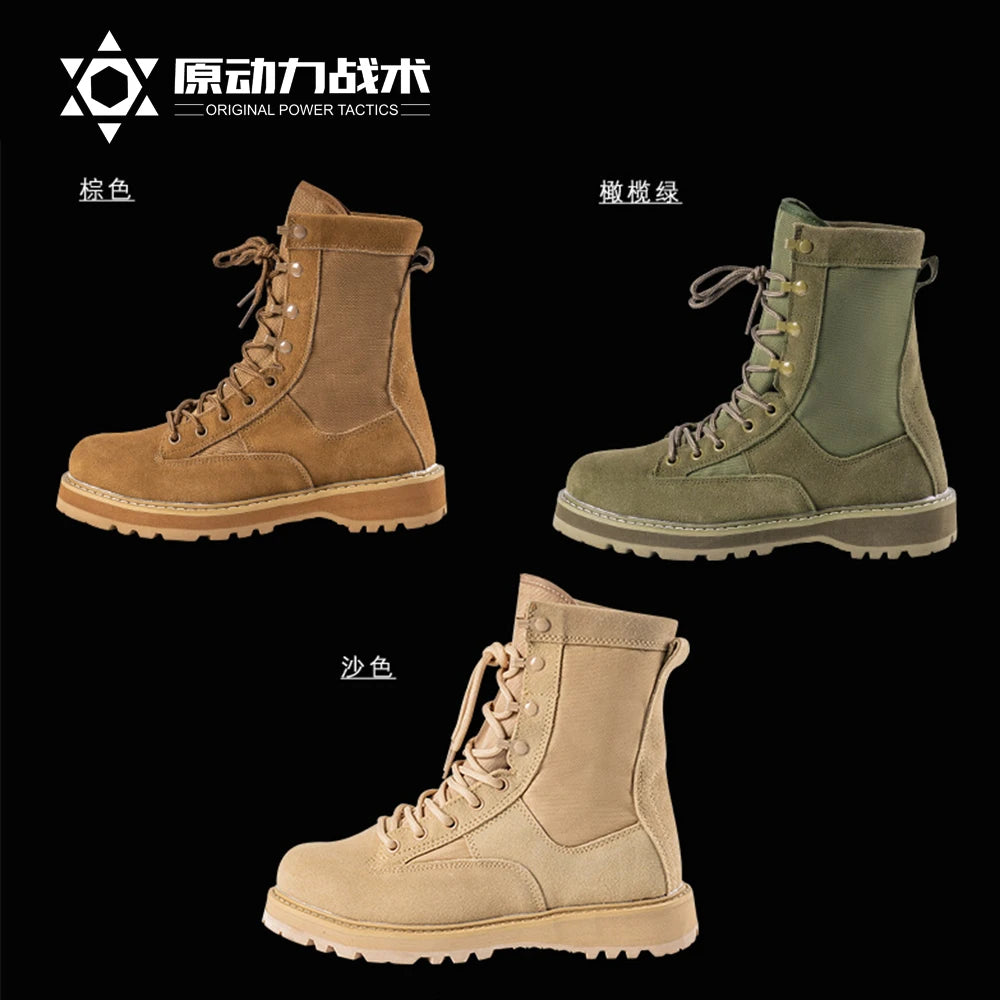2025 Original Product US Army Sand Battle Desert  Summer Air Vent Army Mountaineering Boots Special Commando men