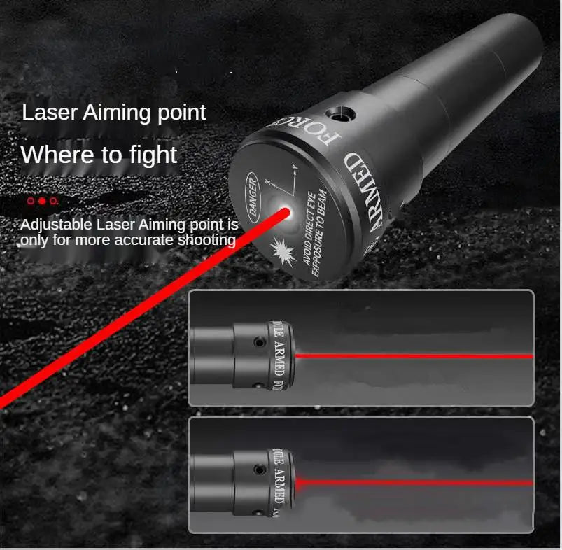 New Laser Aiming Slingshot Powerful Outdoor Hunting Competition Catapult  Use Flat Rubber Band Long Pole Telescopic Slingshot