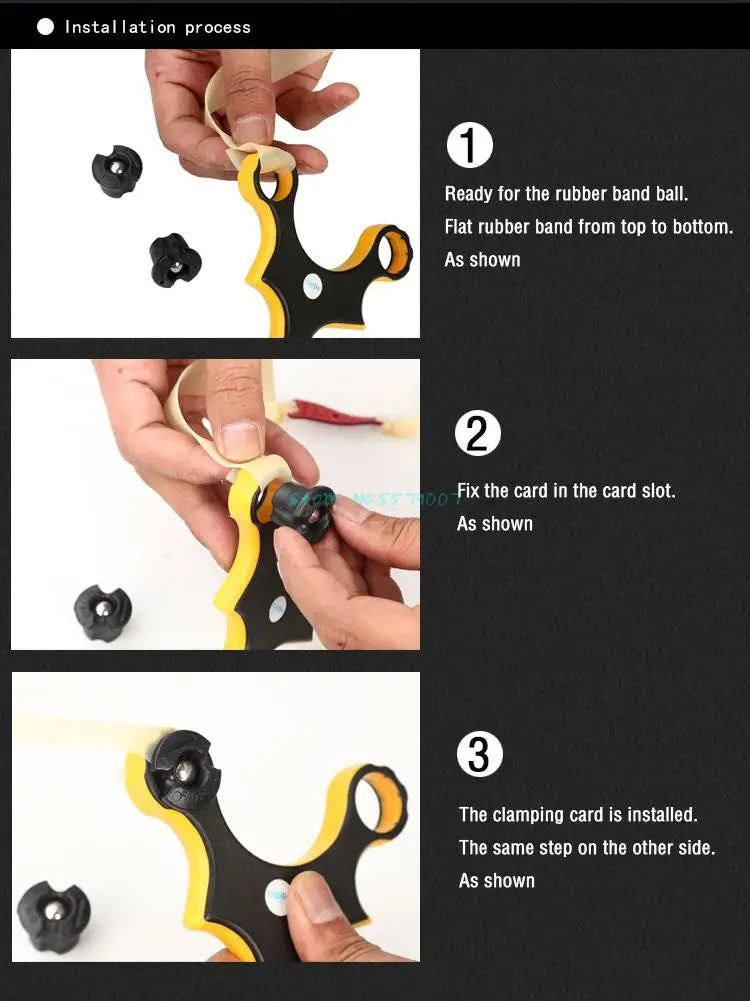 Professional Outdoor Hunting Slingshots New Card Ball Fishing Slingshot Flat & Round Rubber Band Pro Catapult Shooting Kids