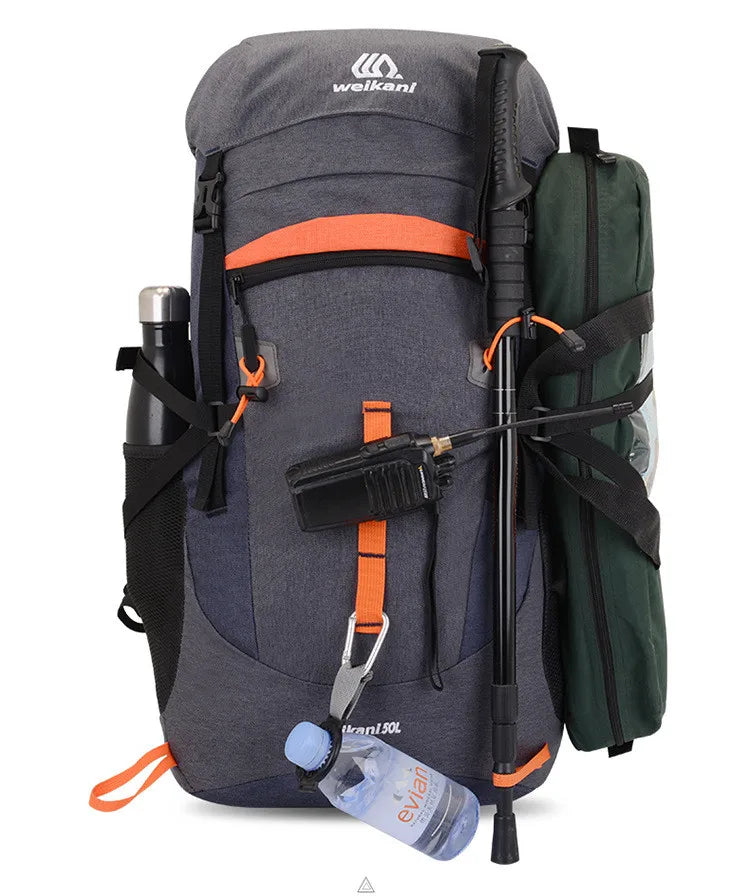 50L Travel Bag Camping Backpack Hiking Army Climbing Bags Trekking Mountaineering Mochila Large Capacity Sport Bag