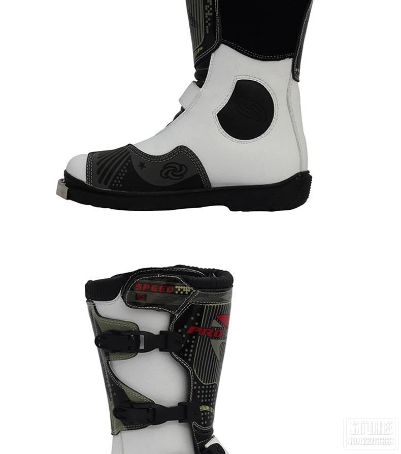 PRO-BIKER Men Motorcycle Boots Waterproof PU Botas Moto Boots Motocross Motorcycle Shoes Protection Motorcycle Long Thigh Boots