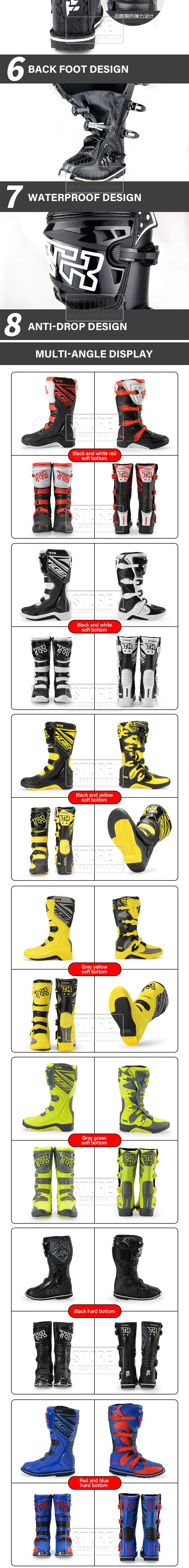 New T3 Motorcycle Boots Motocross Enduro Professional Racing Motocross Off-road Bottas Motorboat Shoes Racing Boots