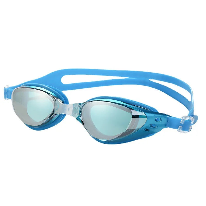 Plating Myopia Swim Goggles Professional Waterproof Anti Fog UV Shield Eyewear Swimming Pool Water Sports Glasses for Men Women