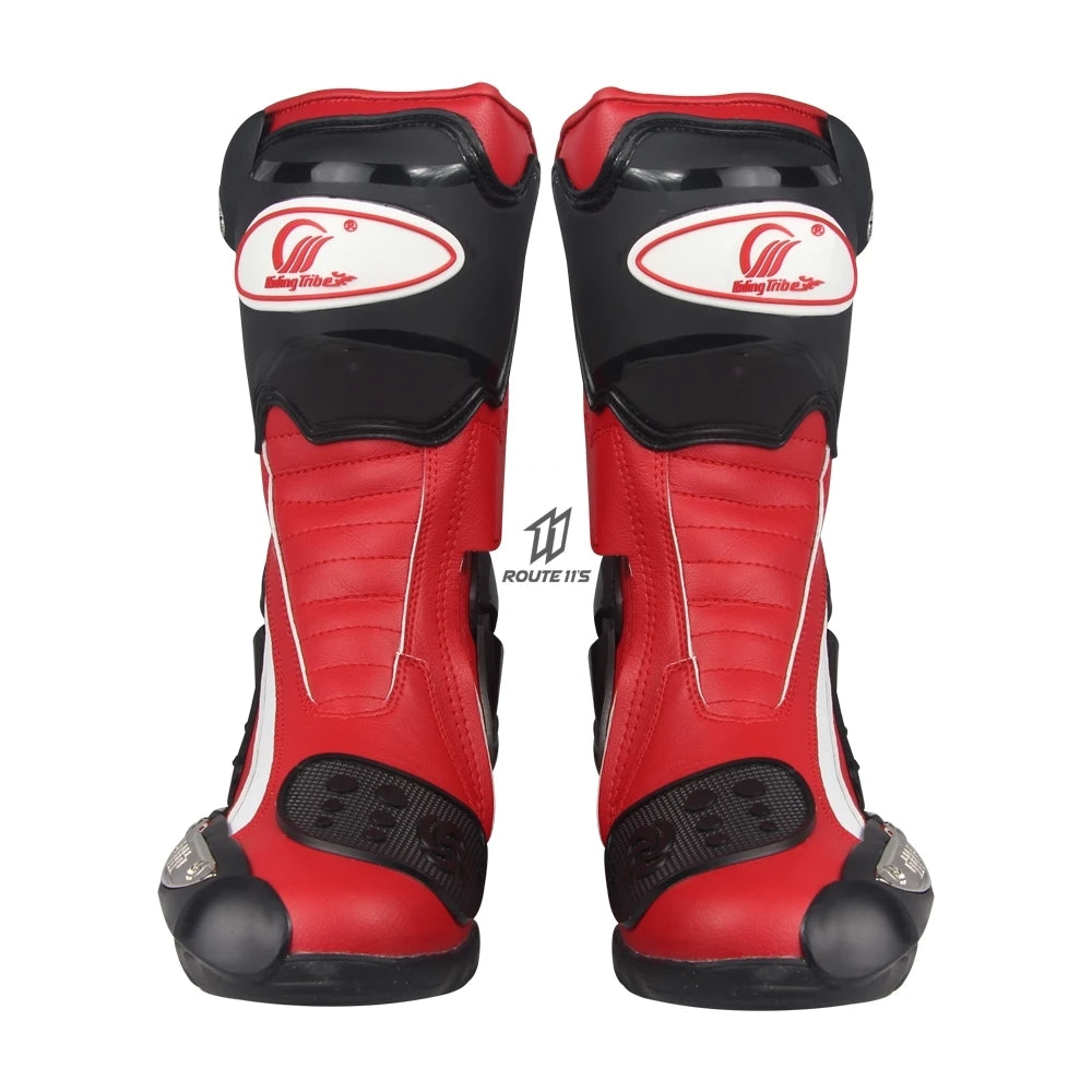 PRO-BIKER Men Motorcycle Boots Waterproof PU Botas Moto Boots Motocross Motorcycle Shoes Protection Motorcycle Long Thigh Boots