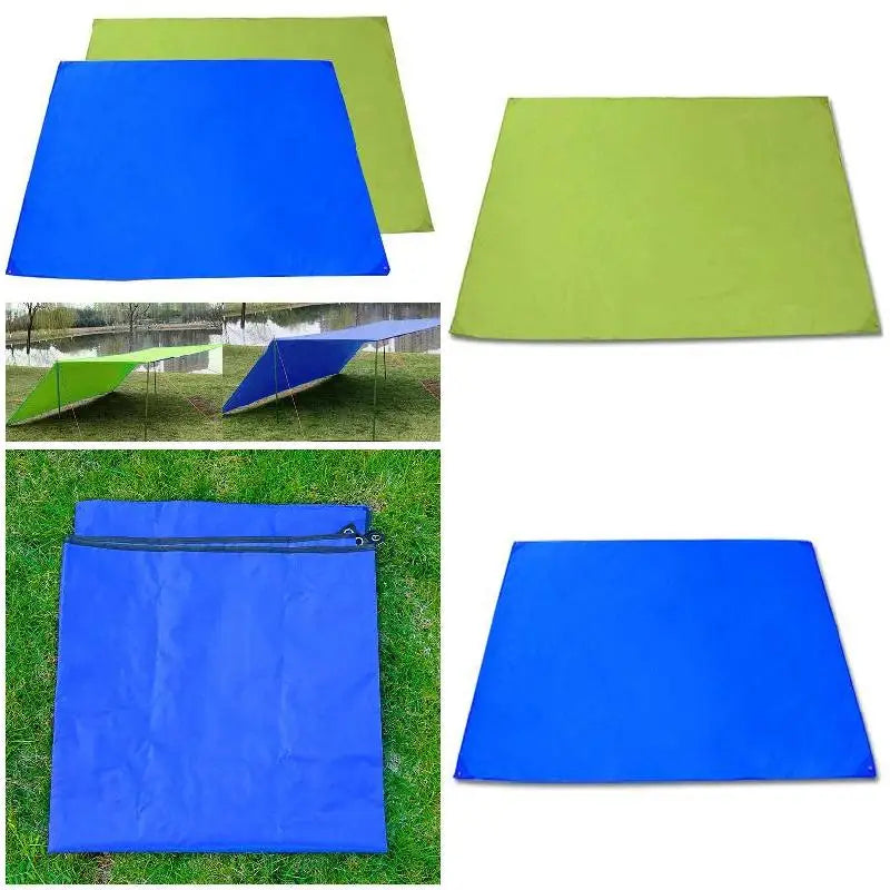 Waterproof Oxford Cloth Picnic Mat Canopy Tent Tarp Awning Sun Shade Rain Shelter Beach Camping Picnic Pad Moisture-proof Mat