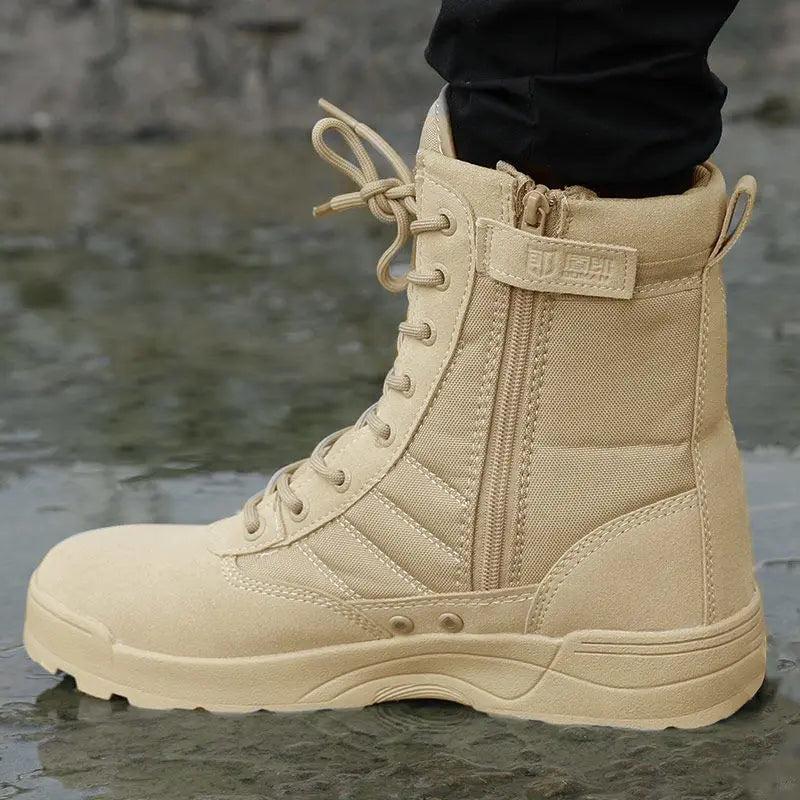 2024 Genuine summer tactical army fans high help desert combat boots tactics SWAT outdoor men's climbing shoes