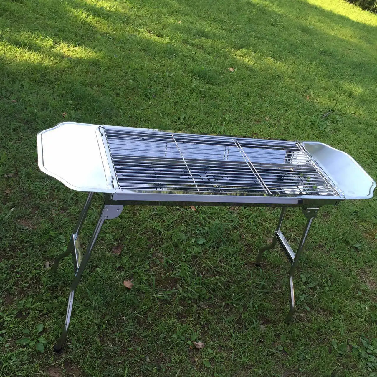 JOYLOVE Stainless Steel Barbecue Grill Charcoal Barbecue Grill BBQ Carbon Grill Outdoor Folding Portable Barbecue